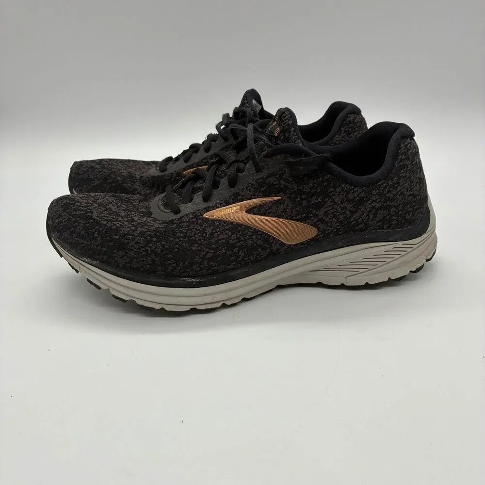 Brooks Anthem 2 Mens 9.5 Black Bronze Knit Running Shoes DNA Pre Owned